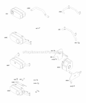 Exhaust System Diagram and Parts List for 295447-0142-E1  Briggs and Stratton Engine